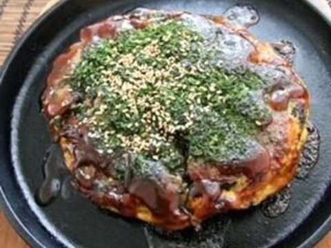 粉を使わない!ほうれん草のお好み焼き